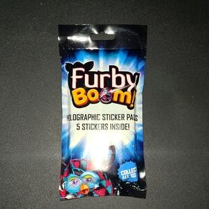 LOT OF (2) MYSTERY SEALED FURBY BOOM HOLOGRAPHIC STICKERS 5 PACK LOT NIP SEALED